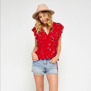 Gentle fawn Wrap top